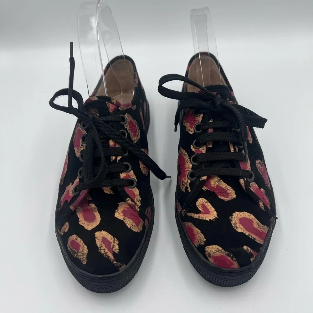 Vintage Andrea Pfister for Saks Fifth Avenue Velvet Sneakers Sz 36